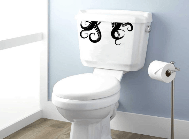 17 Fun Toilet Decals: Easy Way to Decorate Your Toilet 1 17 Fun Toilet Decals