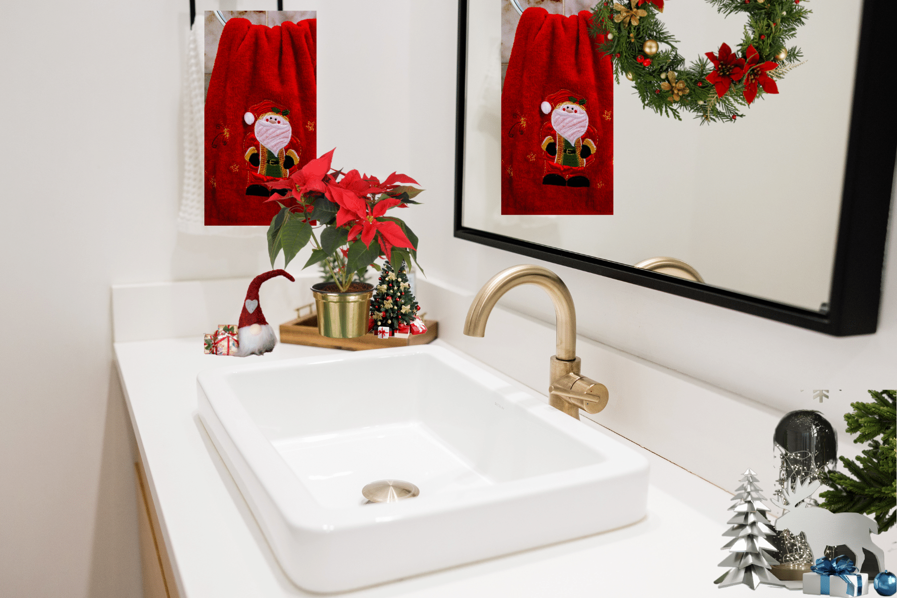 14 Christmas Bathroom Decor Ideas: To Inspire Christmas in Your Smallest Room 1 Christmas Bathroom Decor